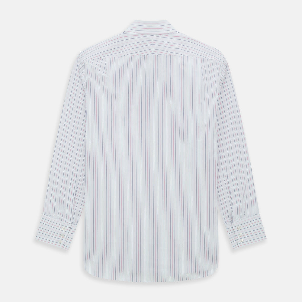 Pink and Blue Wide Pinstripe Mayfair Shirt