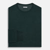 View 4 of product Forest Green Fine Merino Round Neck Jumper