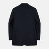 View 3 of product Navy Plain Wool Single Breasted Blazer