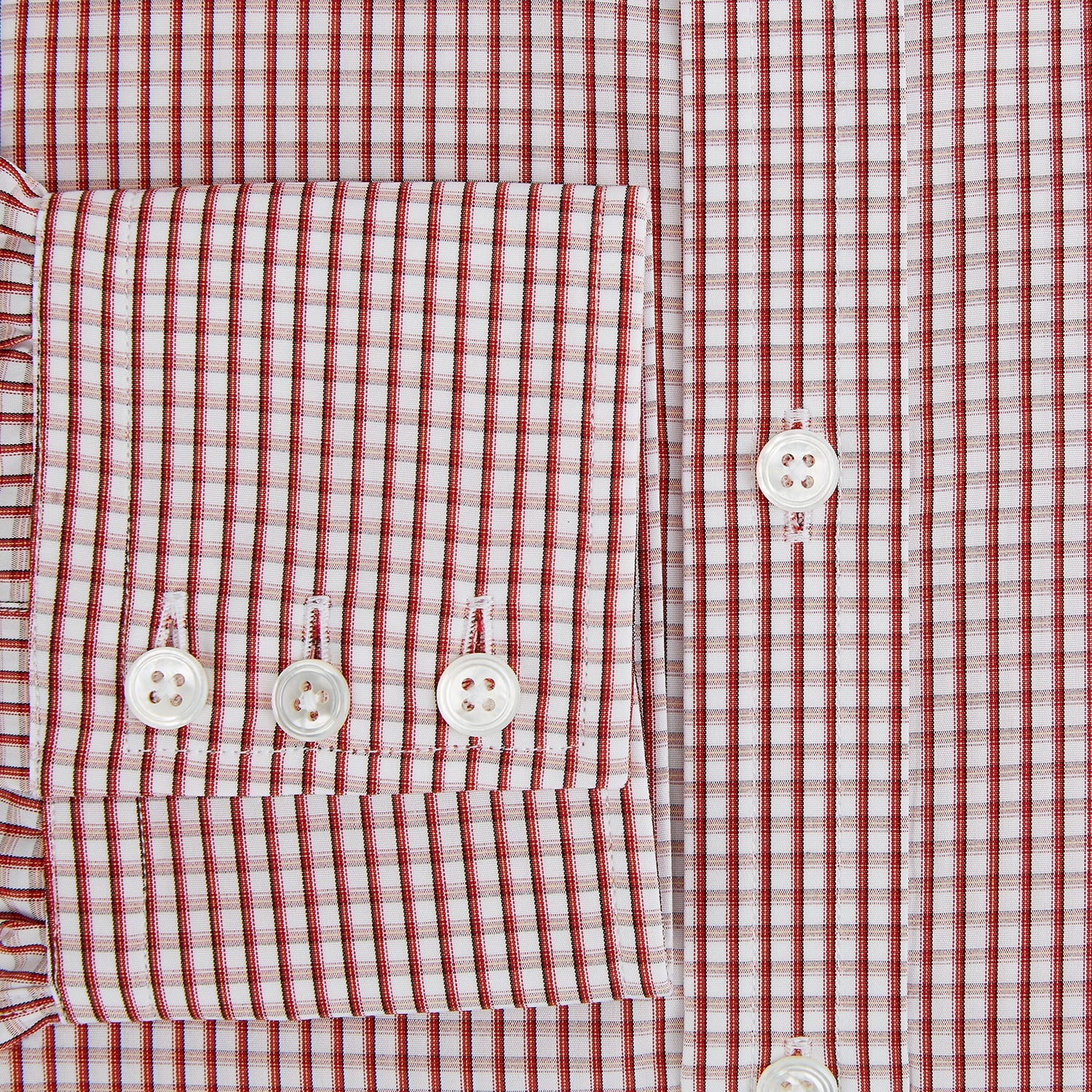 View 6 of product Red Micro Shadow Check Mayfair Shirt