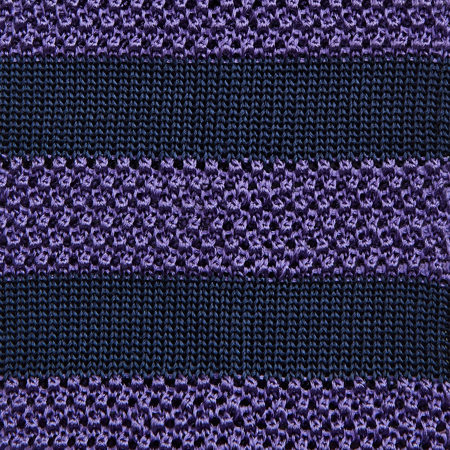 View 3 of product KNITTED STRIPE PURPLE TIE