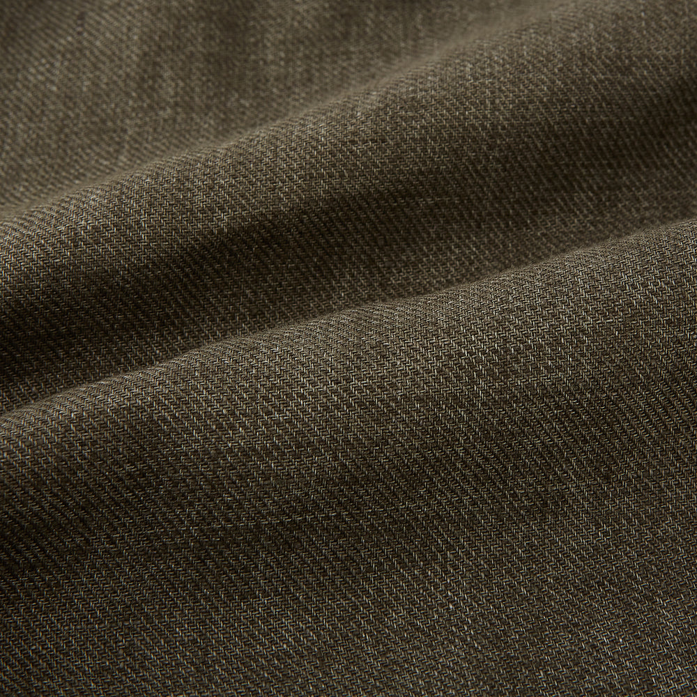 Olive Linen Windsor Shirt