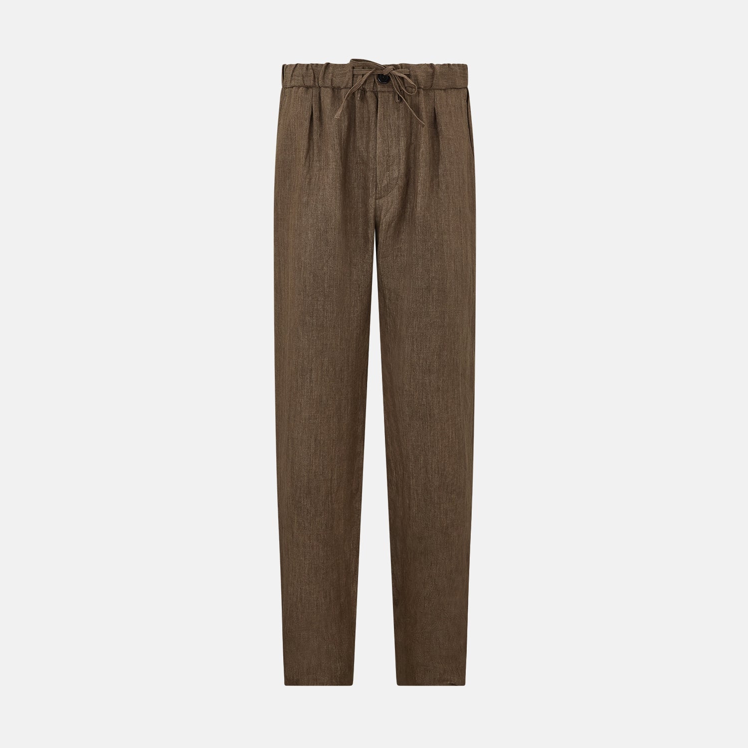 View 1 of product Pine Cone Linen Herringbone Miles Trousers