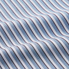 View 5 of product Blue and White Stripe Cotton Regular Fit Mayfair Shirt