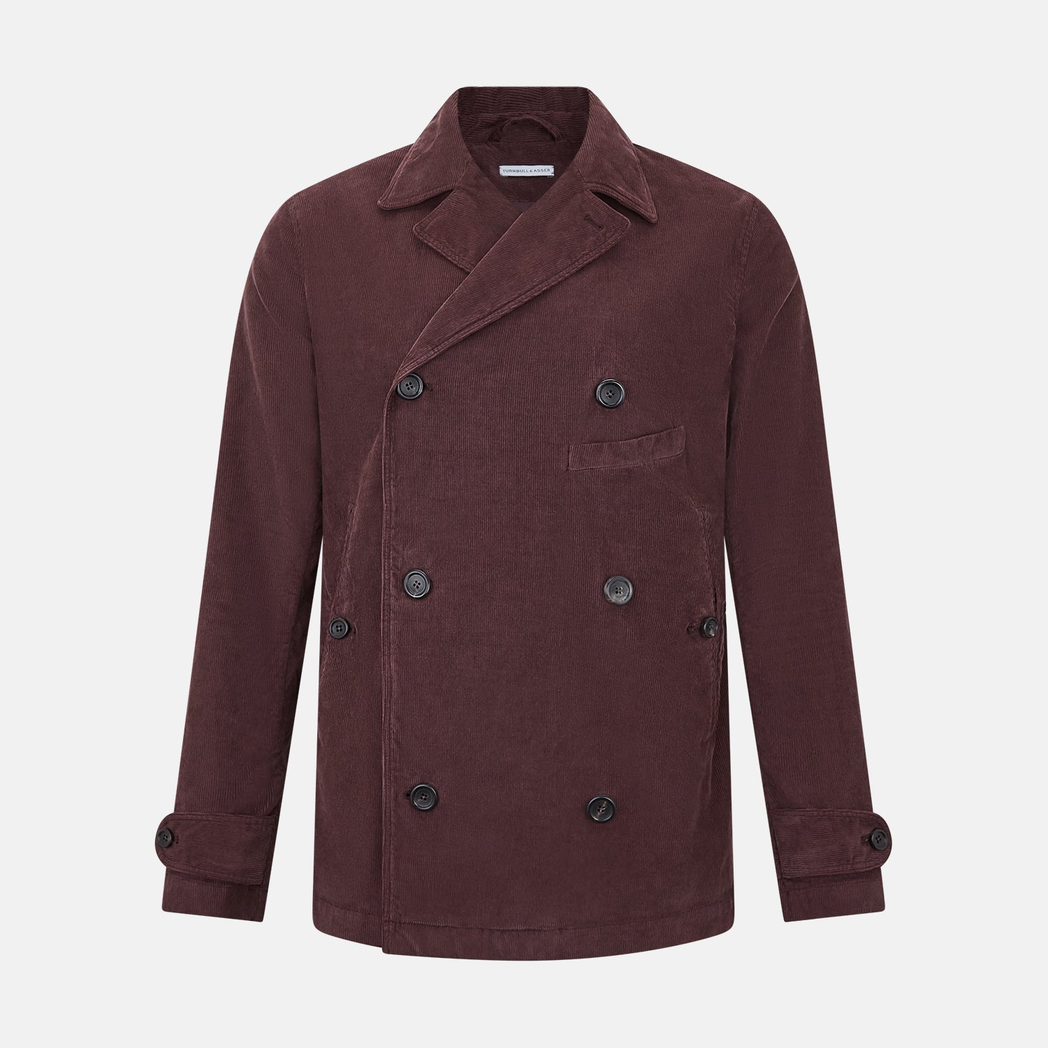 View 1 of product Burgundy Kingston Corduroy Caban Jacket
