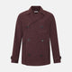 Burgundy Kingston Corduroy Caban Jacket