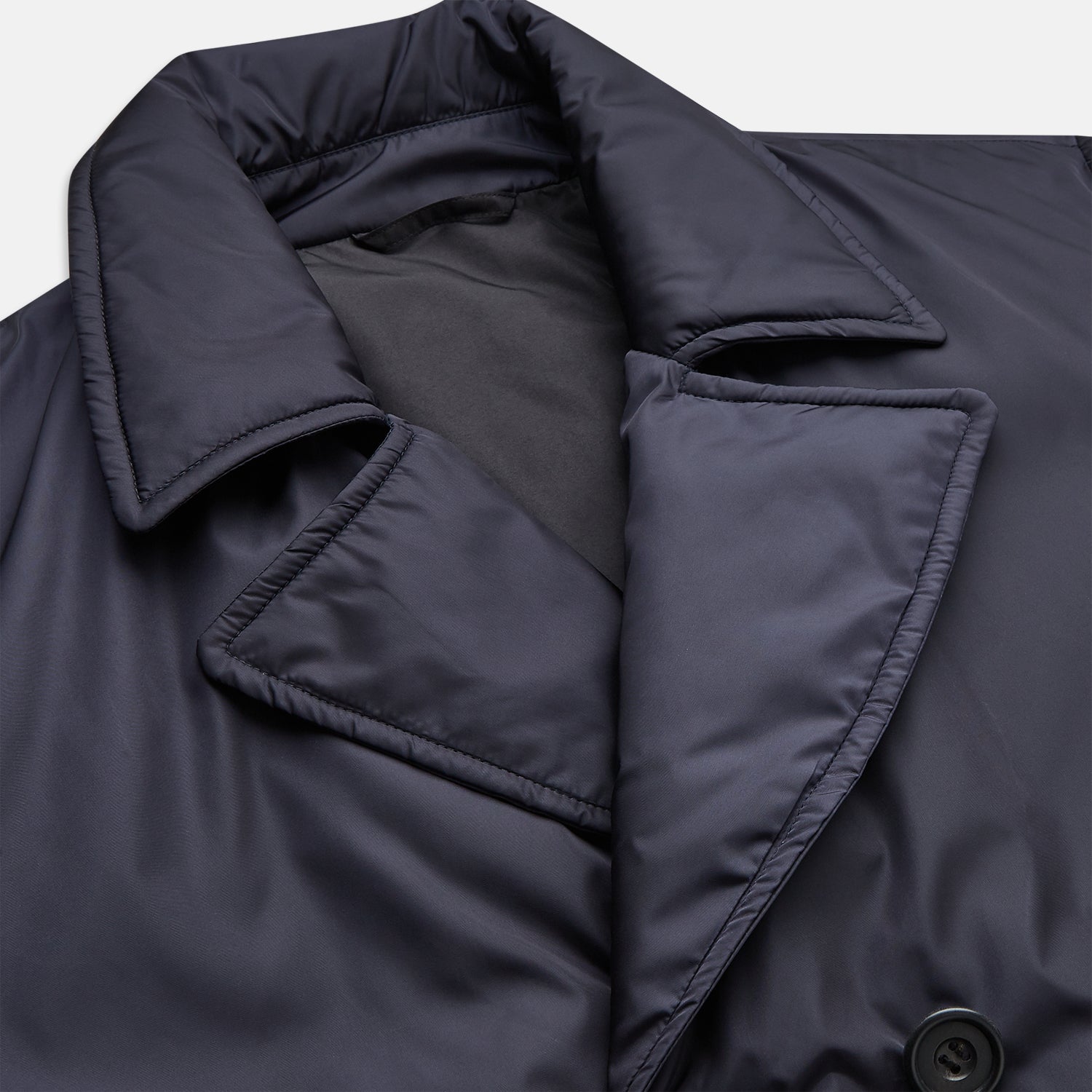 View 6 of product Navy Burrows Double Breasted Coat