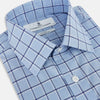 View 2 of product Blue and Navy Windowpane Mayfair Shirt