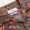 View 4 of product Khaki Green Floral Silk Holiday Fit Winnington Shirt