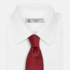 HORIZONTAL TWILL BURGUNDY TIE