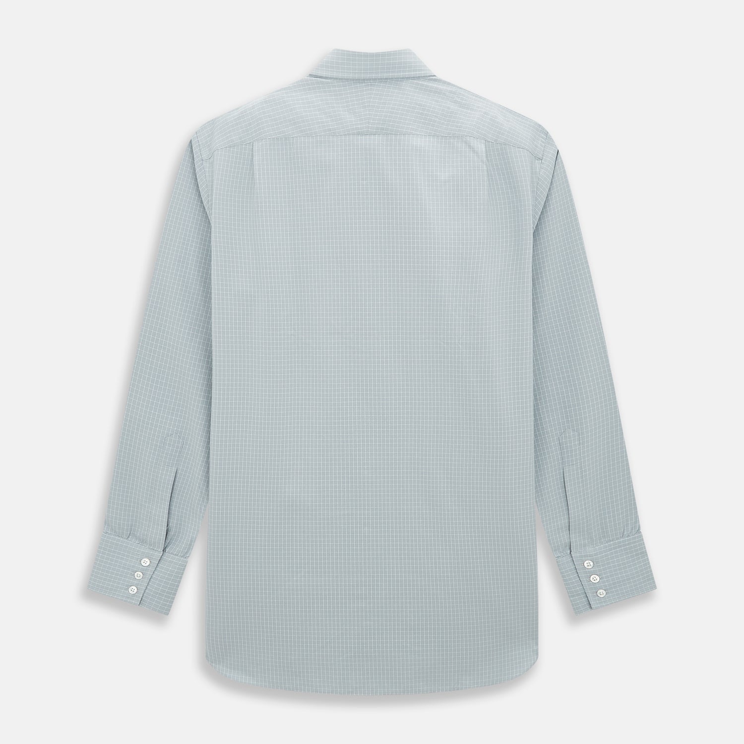 View 3 of product Pale Blue Fine Check Mayfair Shirt