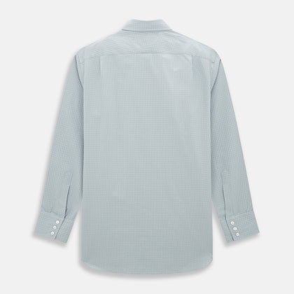 Pale Blue Fine Check Mayfair Shirt Image 2