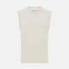 View 1 of product Ivory Cashmere V-neck Vest