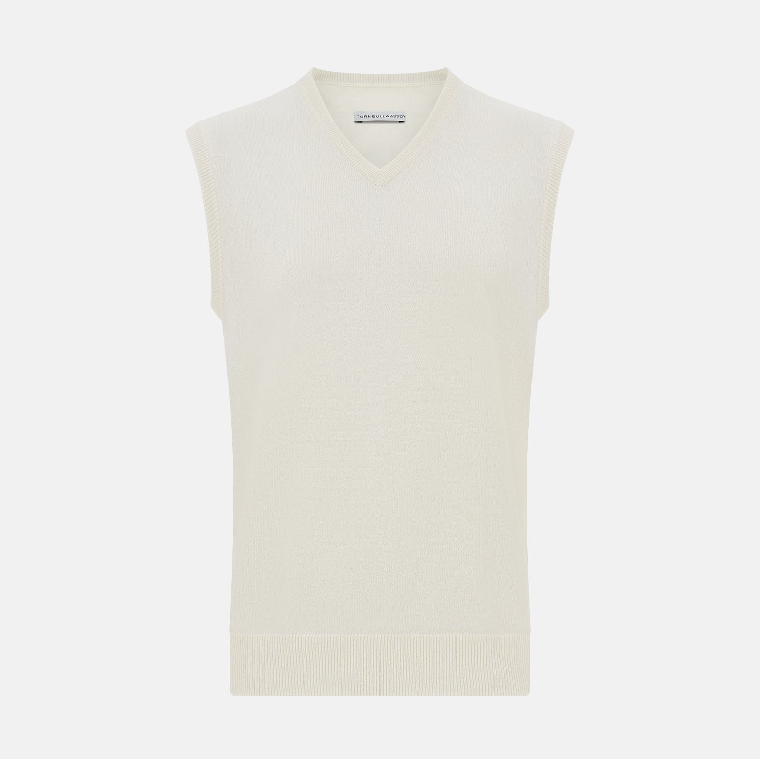 View 1 of product Ivory Cashmere V-neck Vest