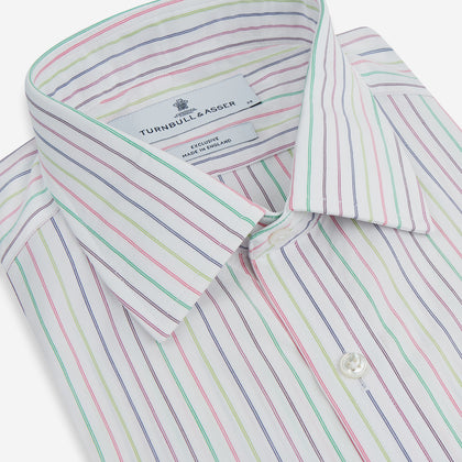 Multicoloured Double Pinstripe Mayfair Shirt Image 1