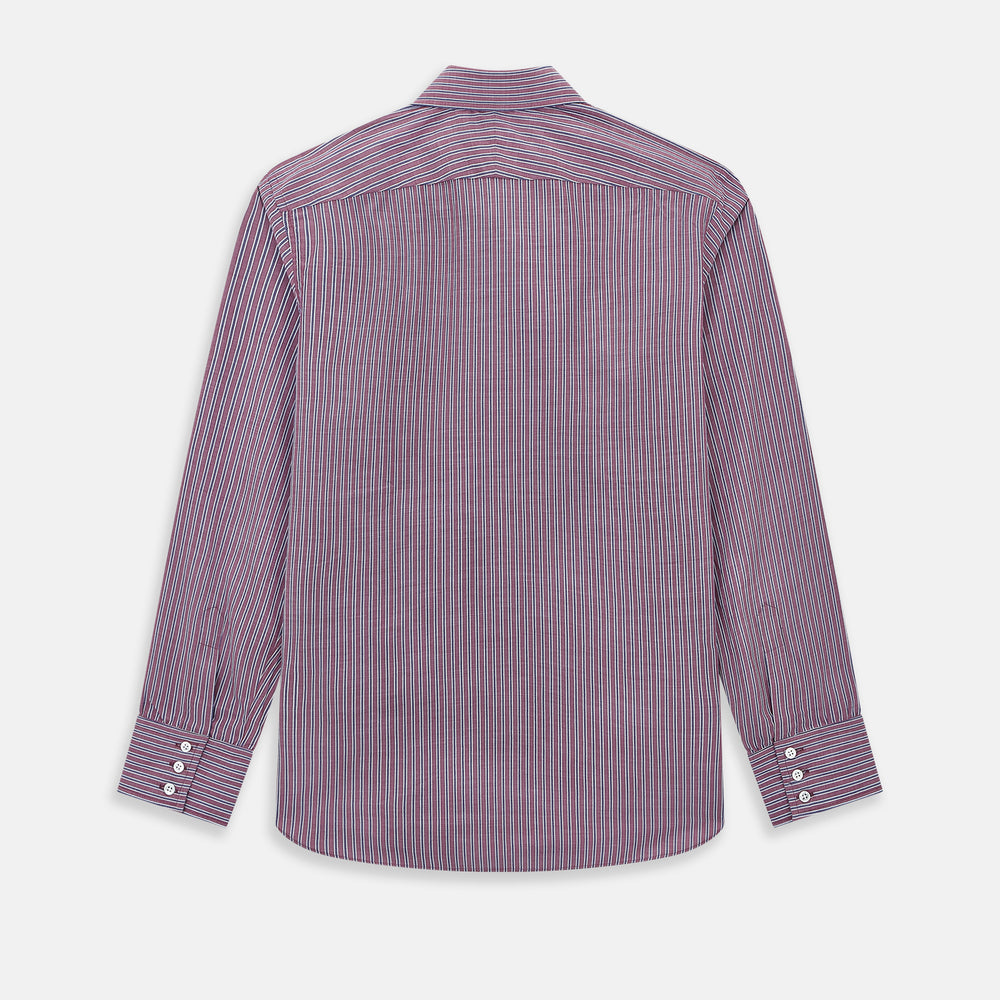 Wine Ticking Stripe Westminster Shirt
