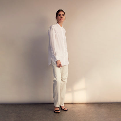 White Cotton Lauren Shirt Image 2