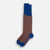 View 2 of product Royal Blue/Orange Thin Striped Long Socks