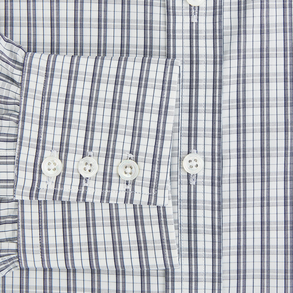 Navy Multi Check Mayfair Shirt