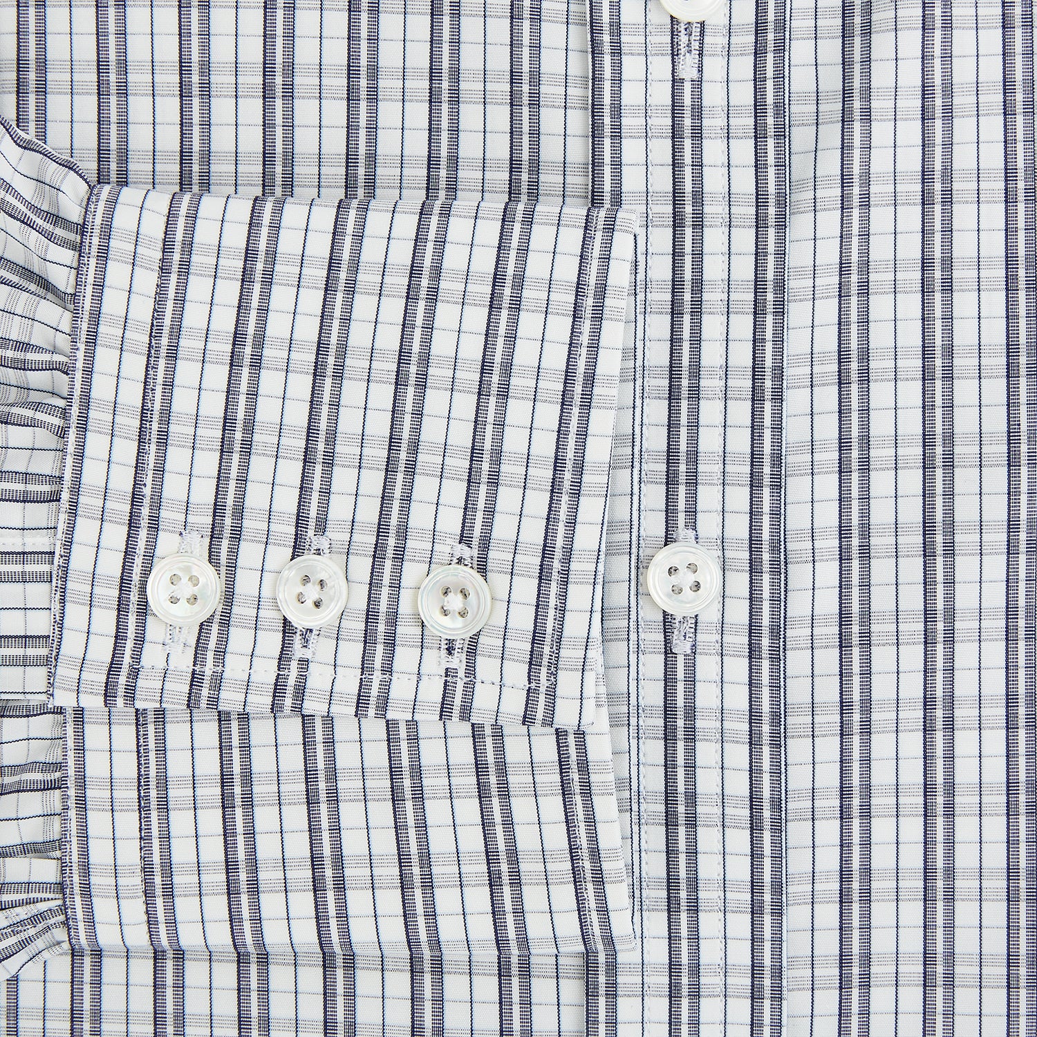 View 4 of product Navy Multi Check Mayfair Shirt