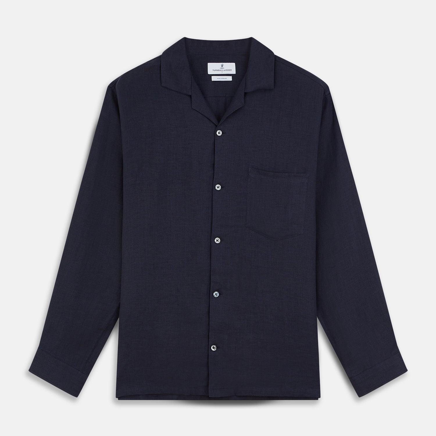 View 2 of product Plain Navy Hemp Cotton Fabric