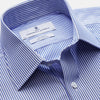 View 3 of product Blue and White Stripe Cotton RE-PURPOSE Mayfair Shirt