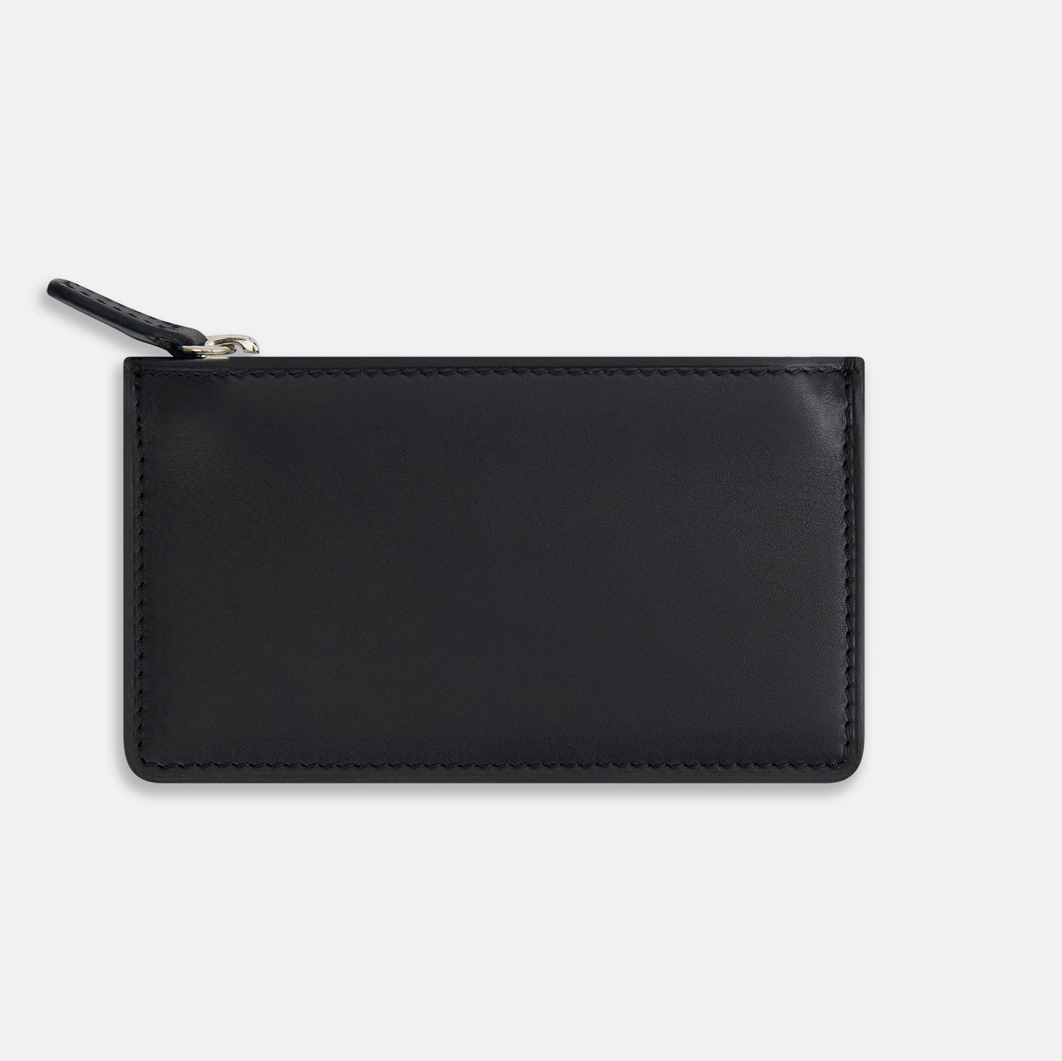 View 3 of product Navy Leather Zip Wallet