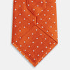 View 3 of product Orange and White Micro Dot Silk Tie