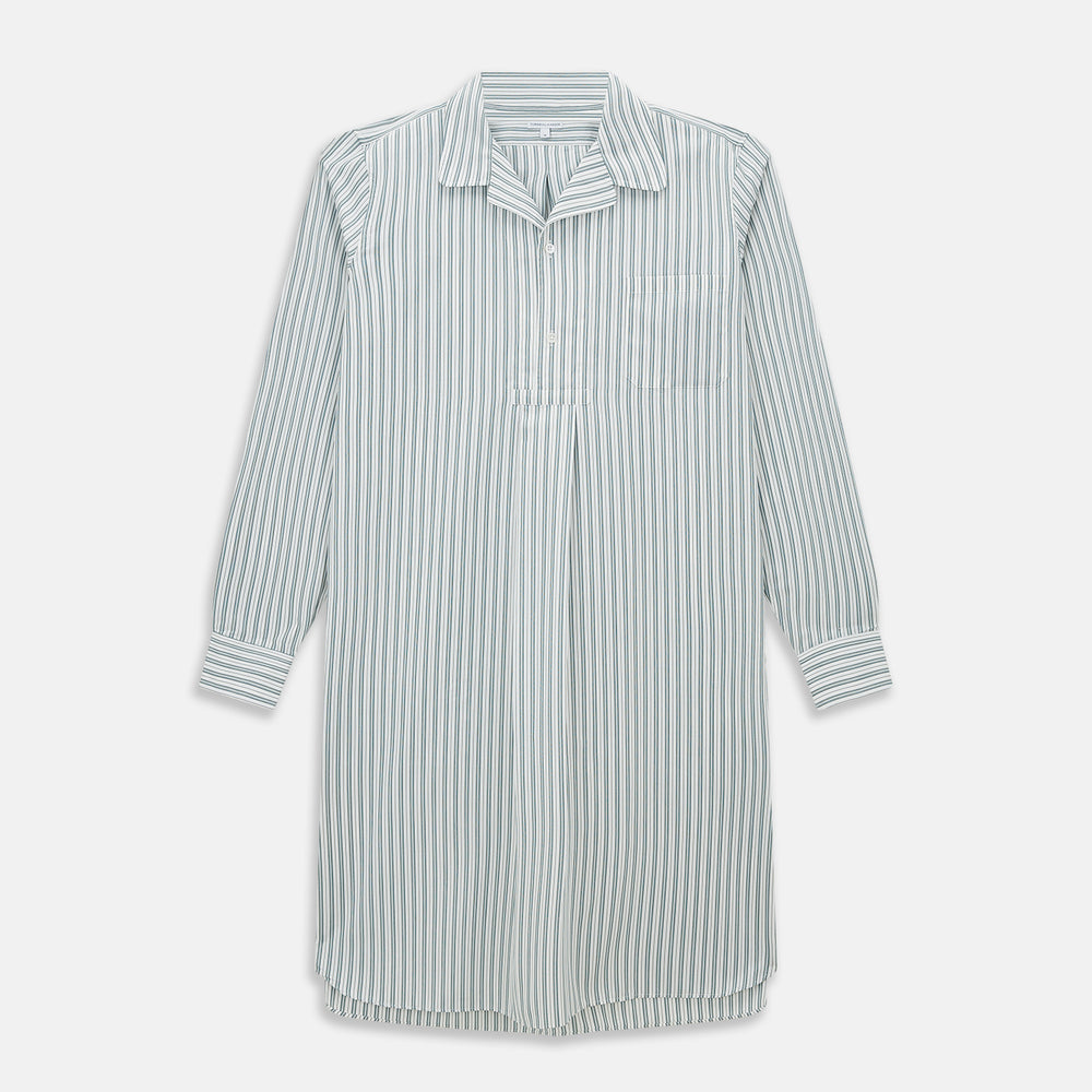 Green Double Stripe Quarzo Nightshirt