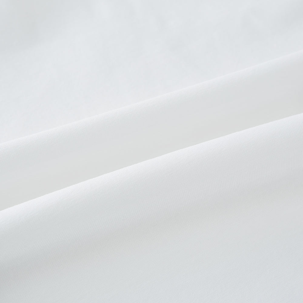 White Short-sleeve Fitted T-Shirt