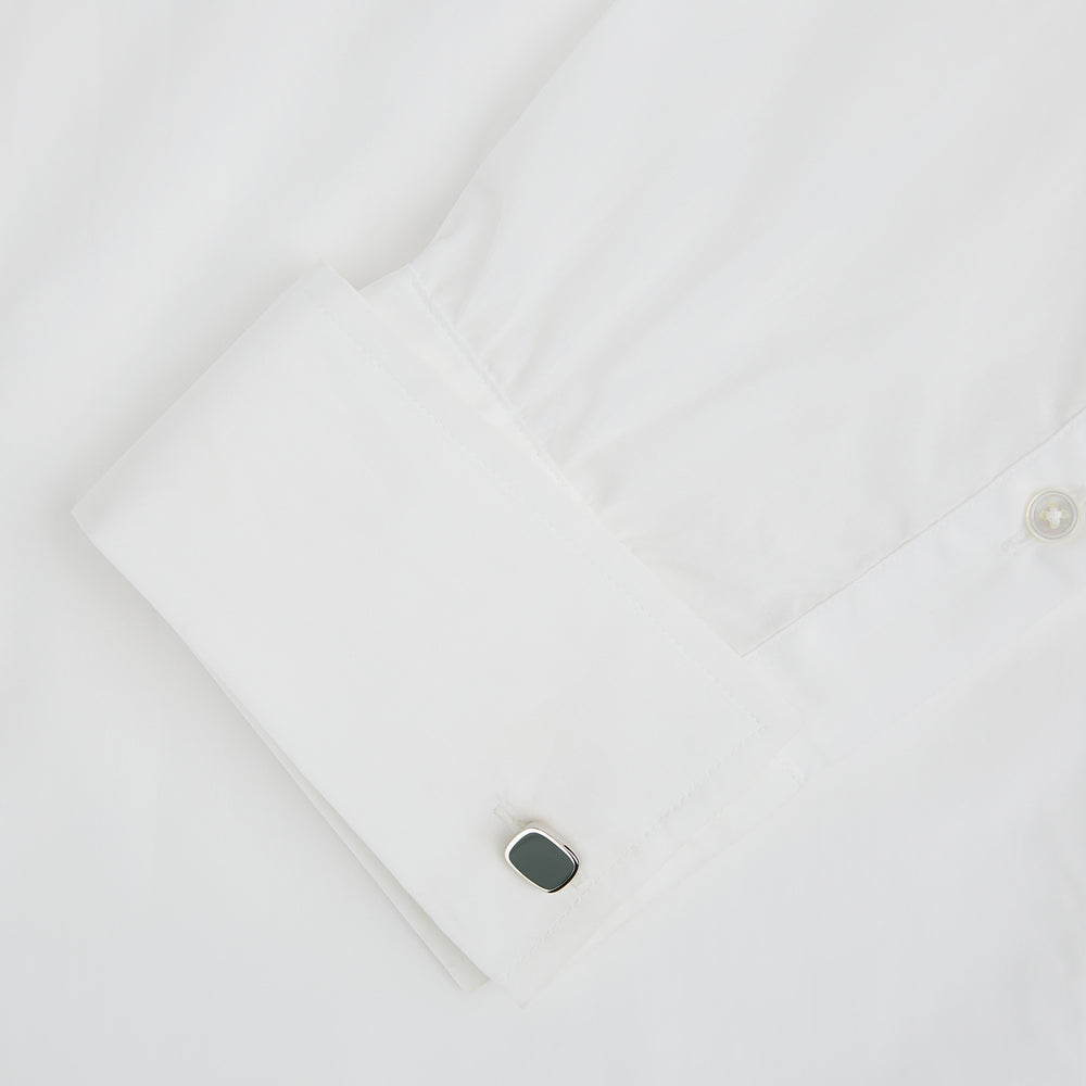 Green Rounded Square Cufflinks