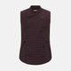 Burgundy Double-Breasted Quilted Gilet