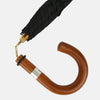 View 3 of product Black Traveller Umbrella with Malacca Crook Handle