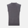 View 3 of product Slate Grey V-neck Cashmere Vest