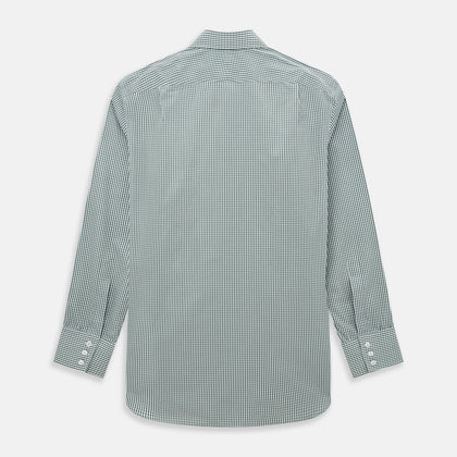 Green Fine Check Mayfair Shirt Image 2