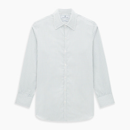 Turquoise and Red Multi Check Westminster Shirt Image 8