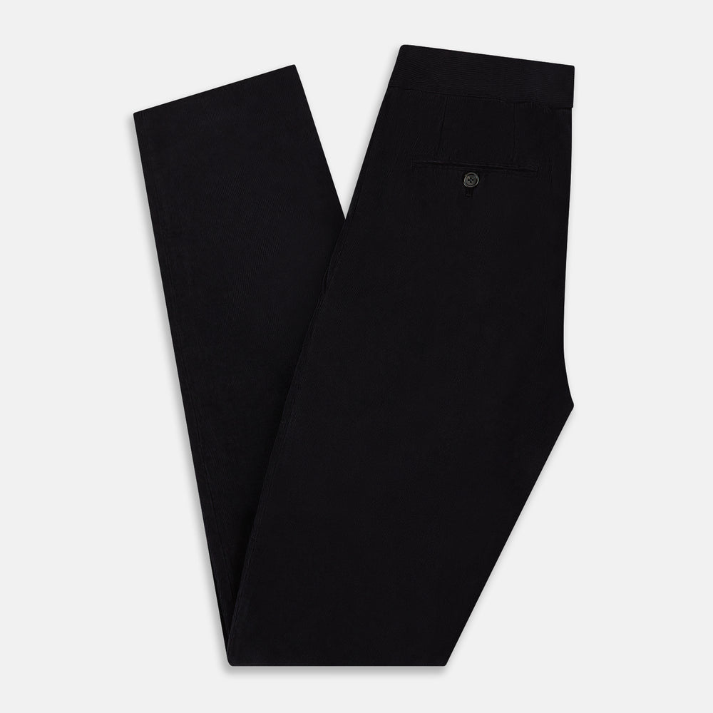 Navy Corduroy Miles Trousers