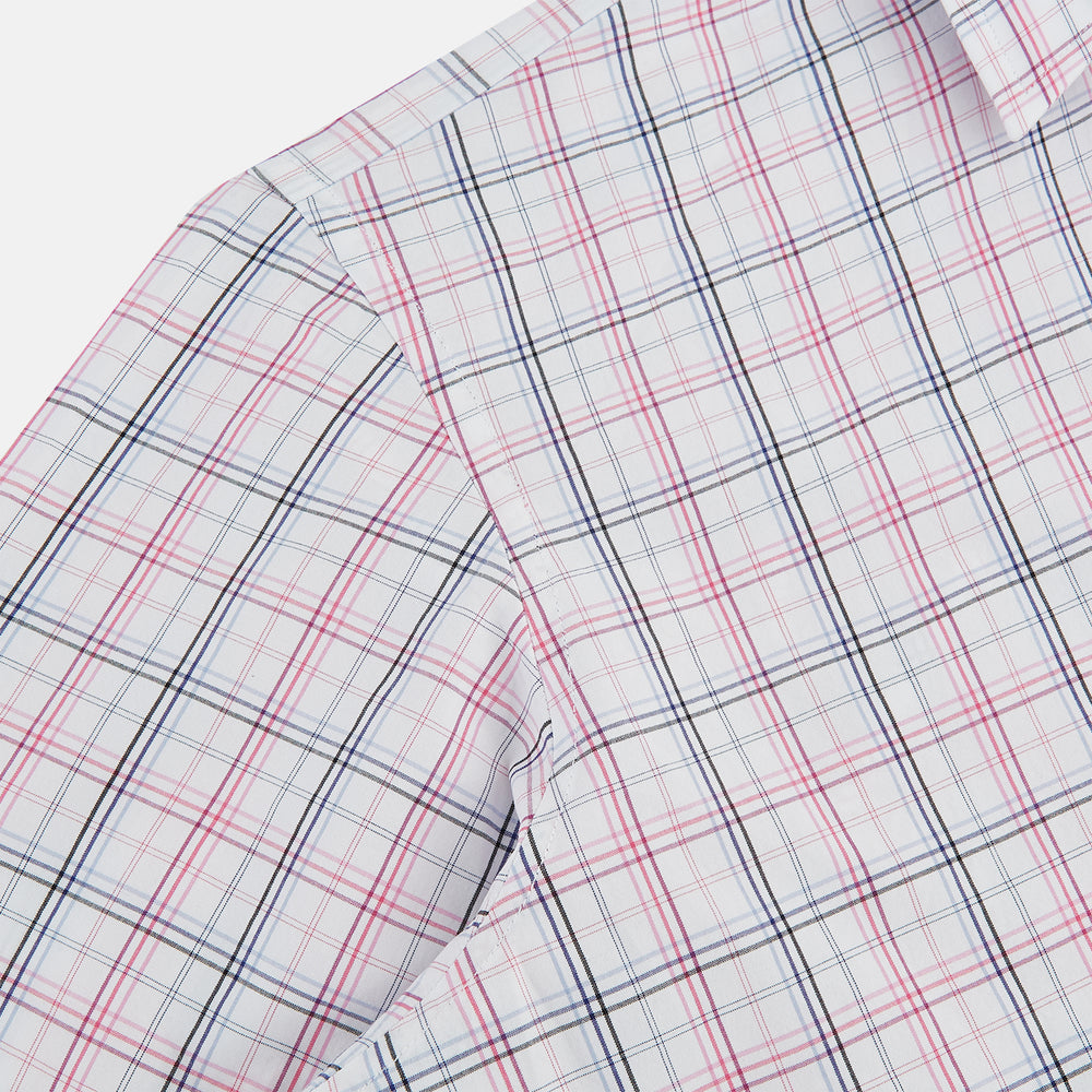 Purple and Blue Multi Check Westminster Shirt