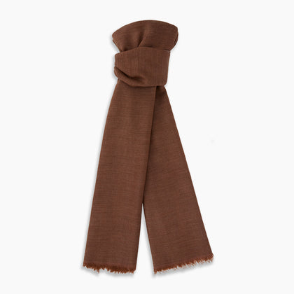 Brown Cashmere Scarf Image 2