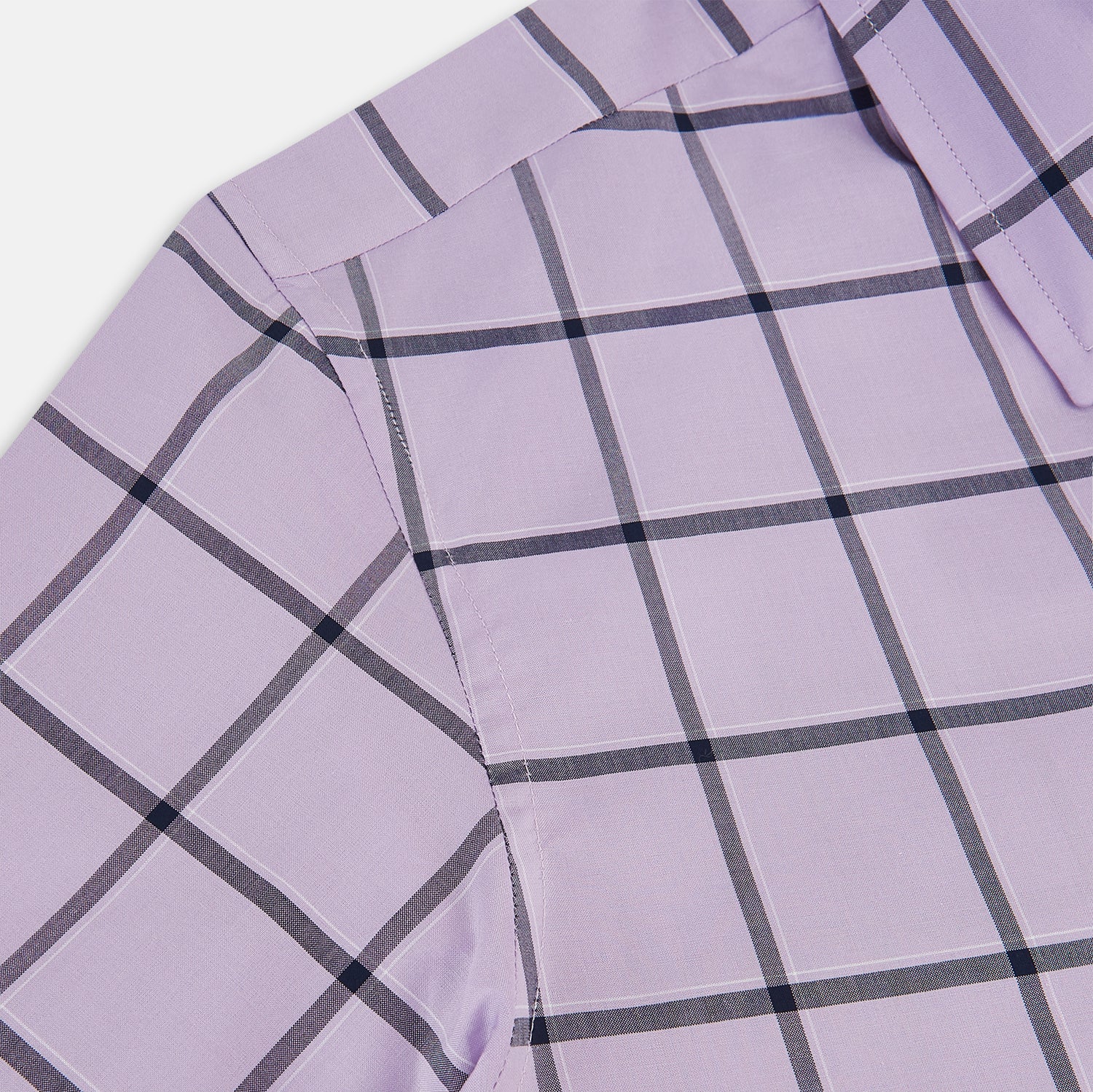 View 6 of product Lilac Grid Check Windsor Shirt