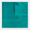 View 1 of product Petrol Green Dot Silk Pocket Square