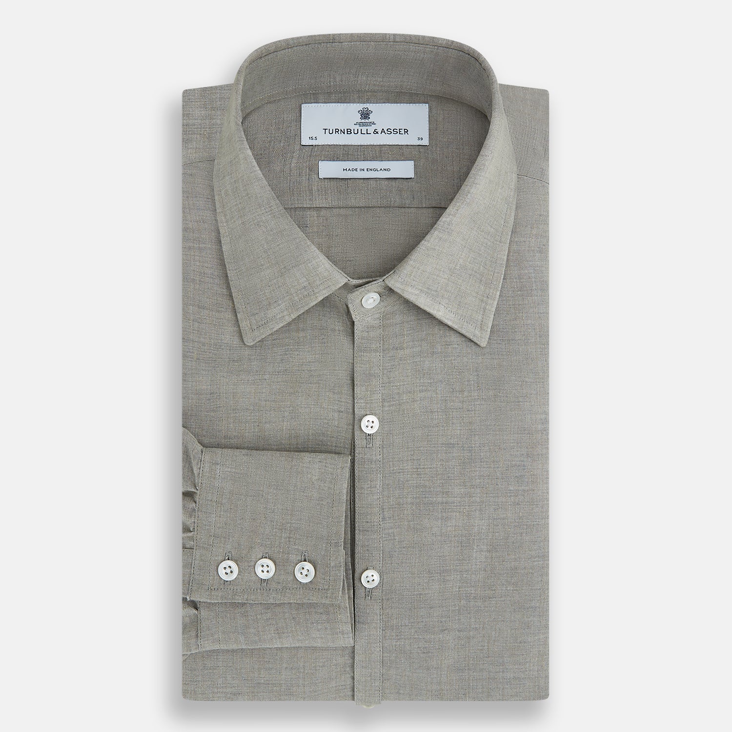 View 5 of product Flint Grey Linen Westminster Shirt