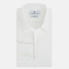 View 5 of product PLAIN WHITE WINDSOR SHIRT WITH TURNBULL OPEN COLLAR AND 3-BUTTON CUFFS