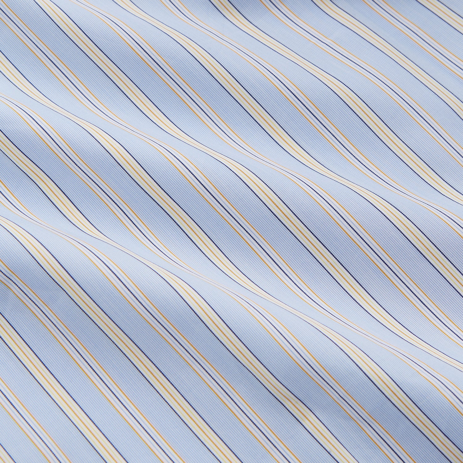 View 4 of product Blue and Yellow Stripe Poplin Cotton Nightshirt