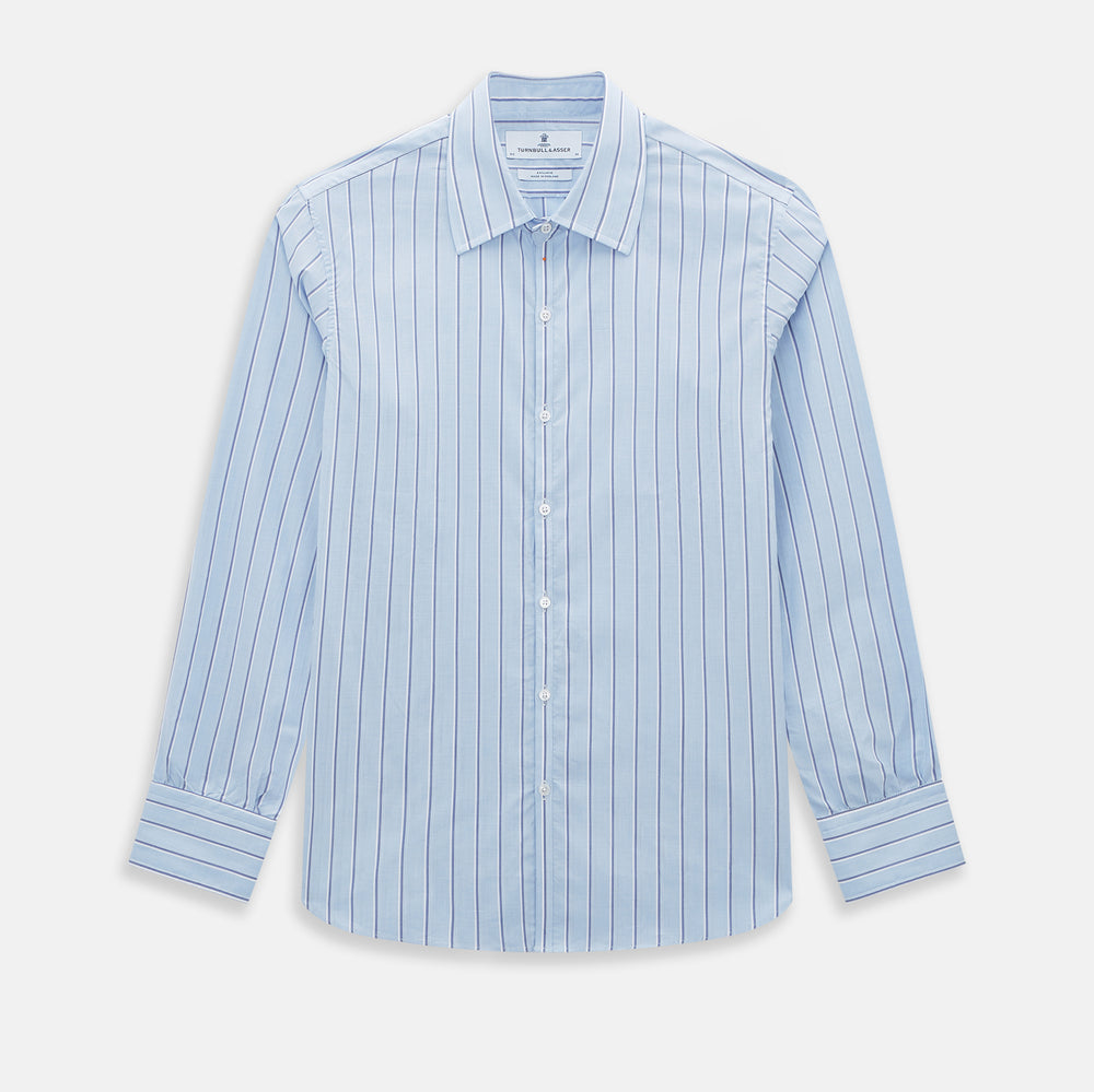 Blue and Navy Multi-Stripe Westminster Shirt