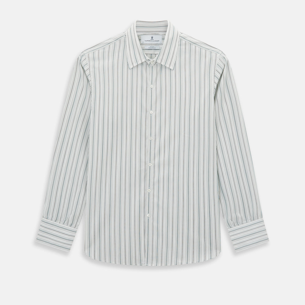 Forest Green Multi Stripe Westminster Shirt