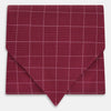 View 1 of product Burgundy Dotted Check Pattern Printed Silk Cravat