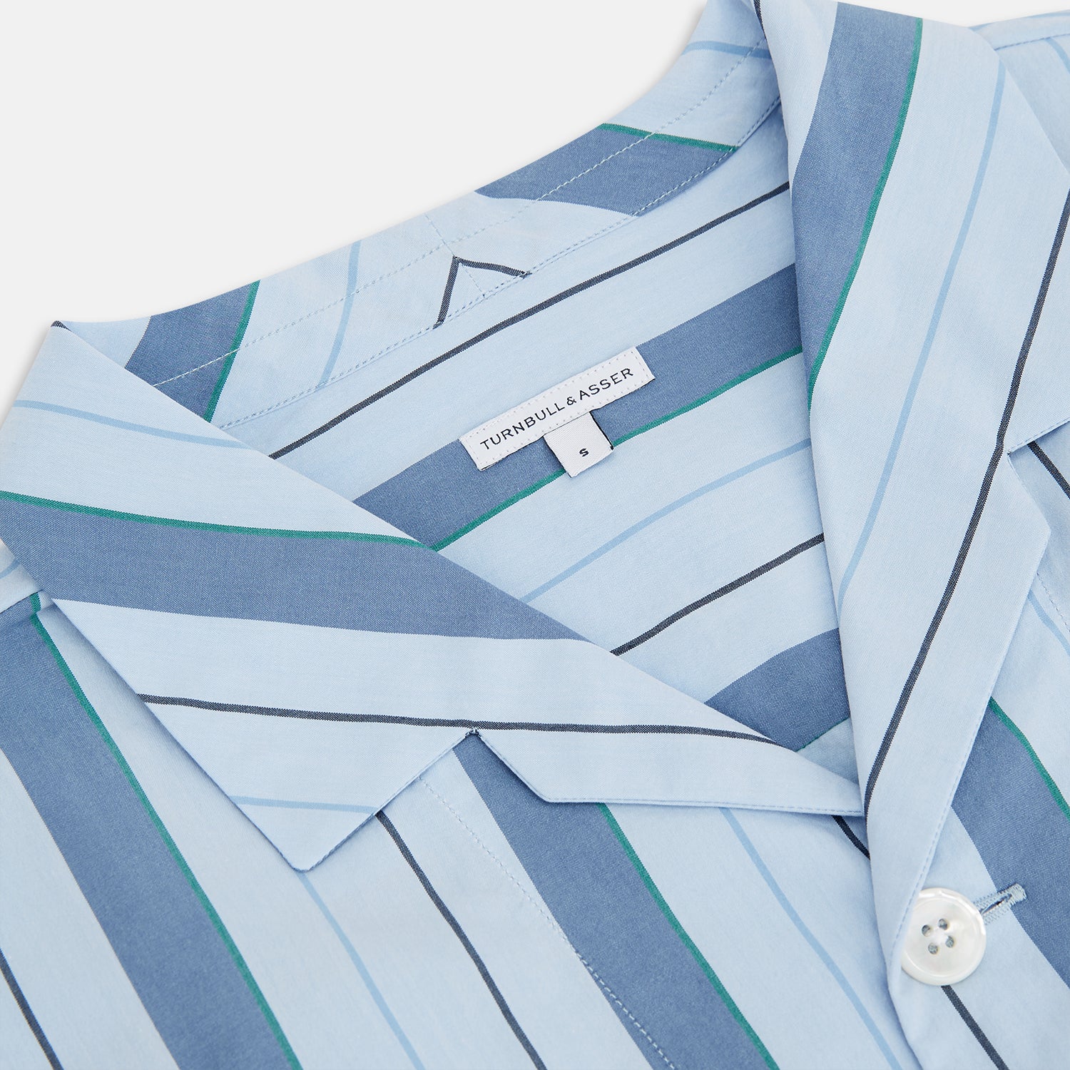 View 2 of product Blue Baiadera Stripe Pyjama Shirt