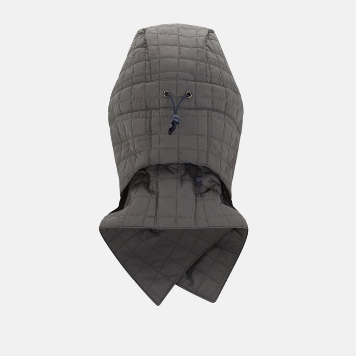 Shadow Grey Quilted Hood with Neck Warmer Image 3