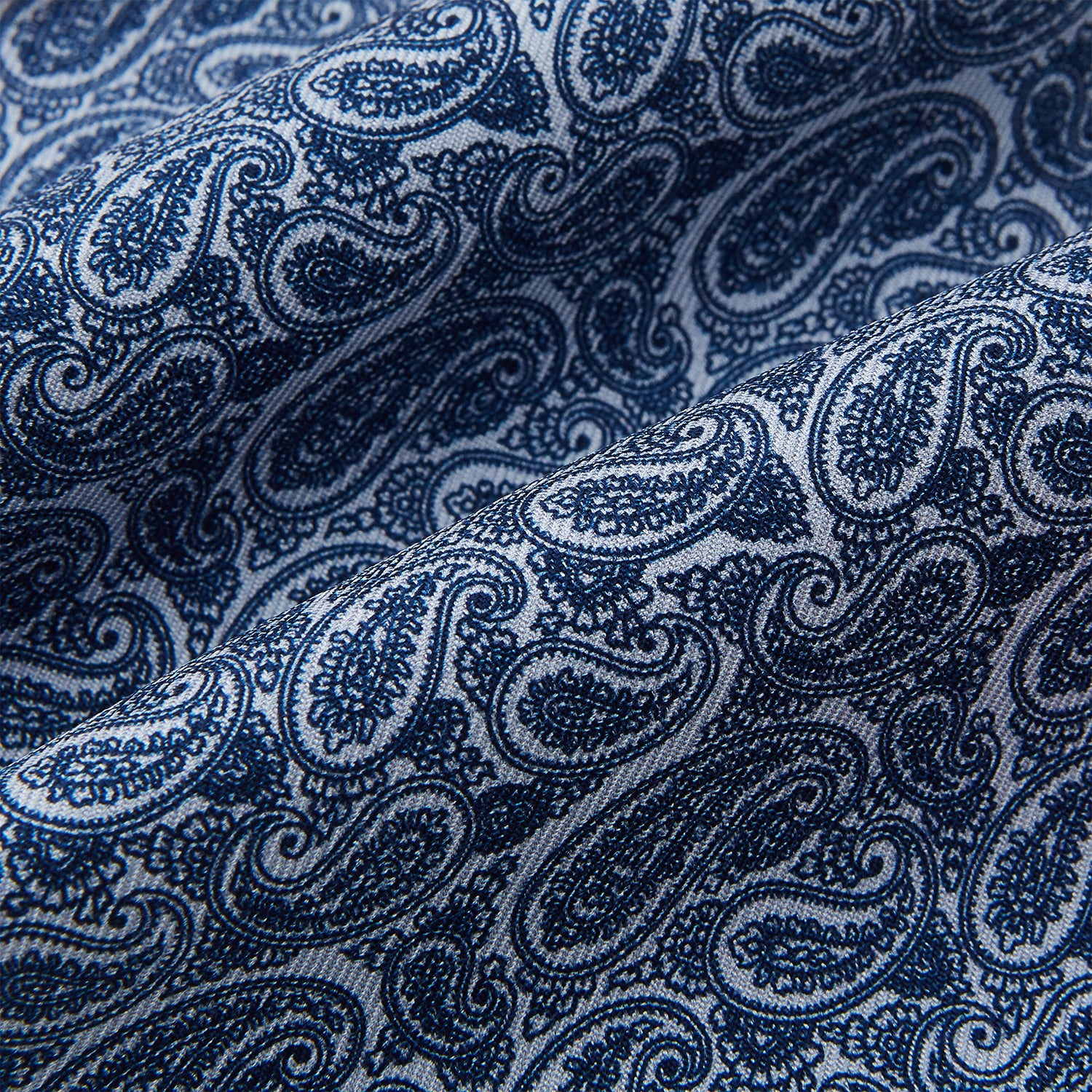 View 4 of product Pale Blue Paisley Silk Cravat